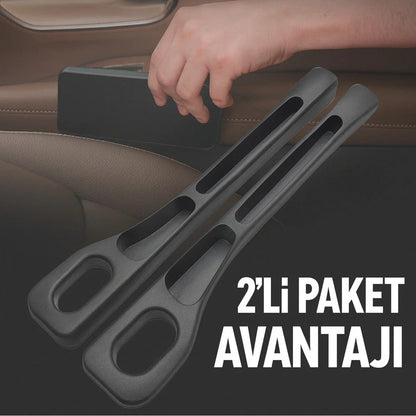 Araç Koltuk Boşluk Düzenleyici ve Doldurucu: Eşya Düşmeyi Önler ve Depolama Alanı Sağlar (2 Adet)